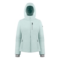 Womens stretch ski jacket aloe blue Emma