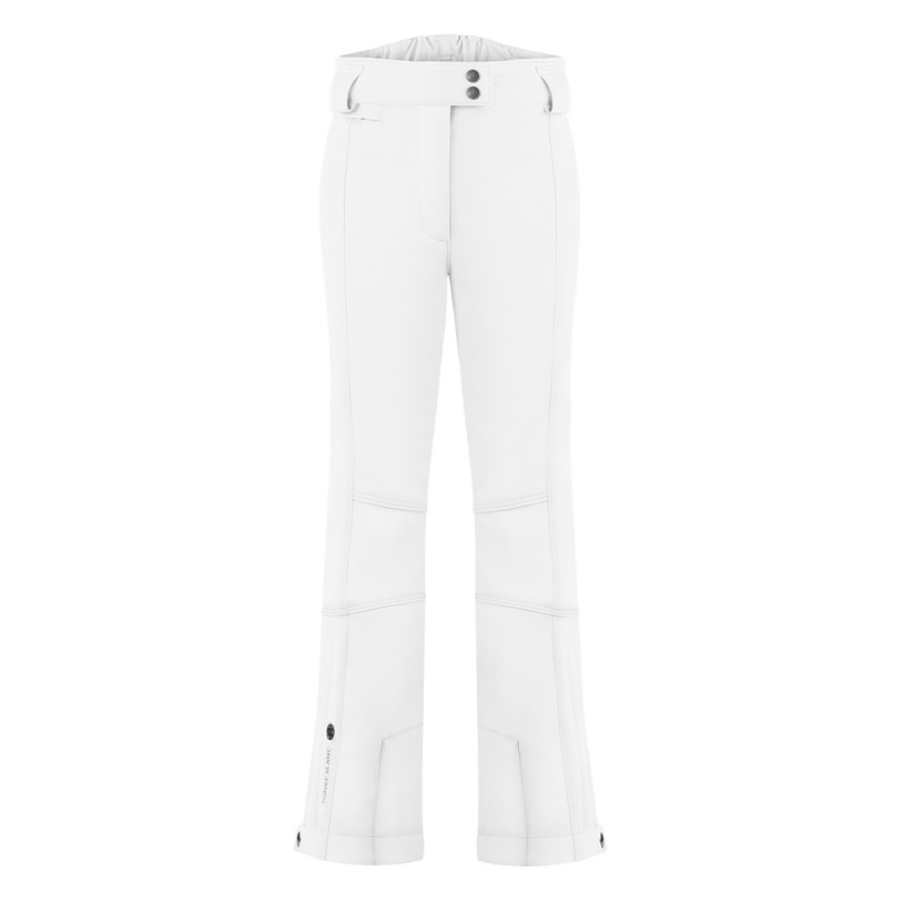 Womens stretch ski pants white Eva