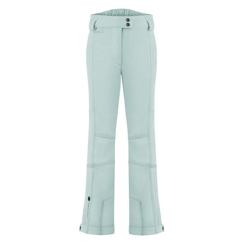 Womens stretch ski pants aloe blue Eva