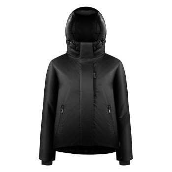 Womens synthetic down ski jacket black Clara