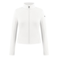 Womens stretch fleece jacket white Helen
