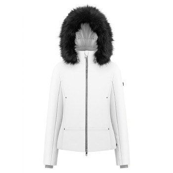 Womens stretch ski jacket white