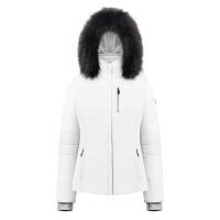 Womens stretch ski jacket white