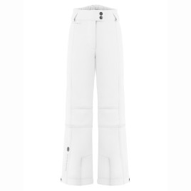 Girls stretch ski pants white