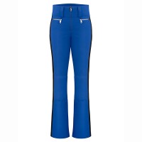 Womens stretch ski pants acid blue/black