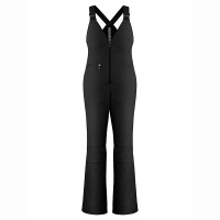 Womens stretch bib pants black