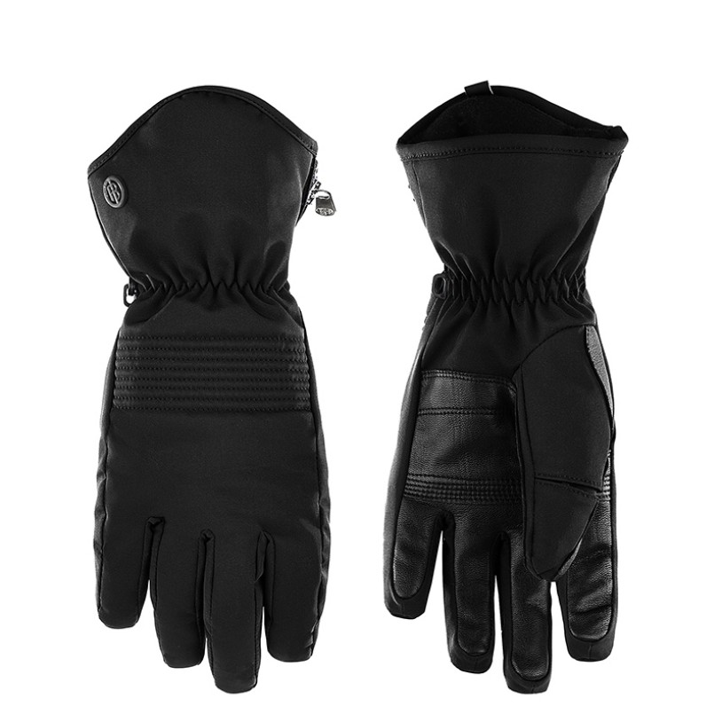 Womens ski gloves black