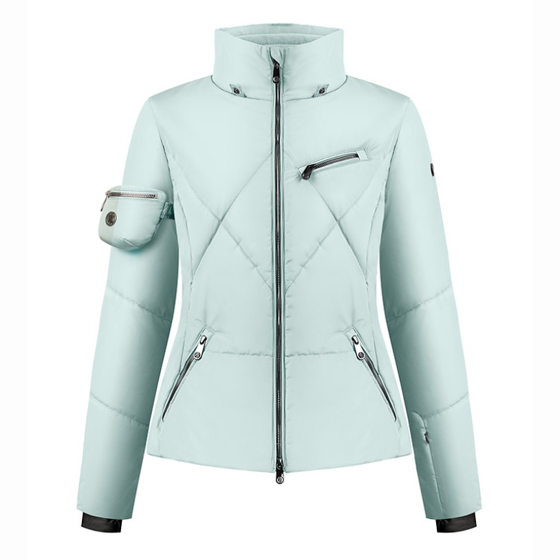 Womens ski jacket aloe blue