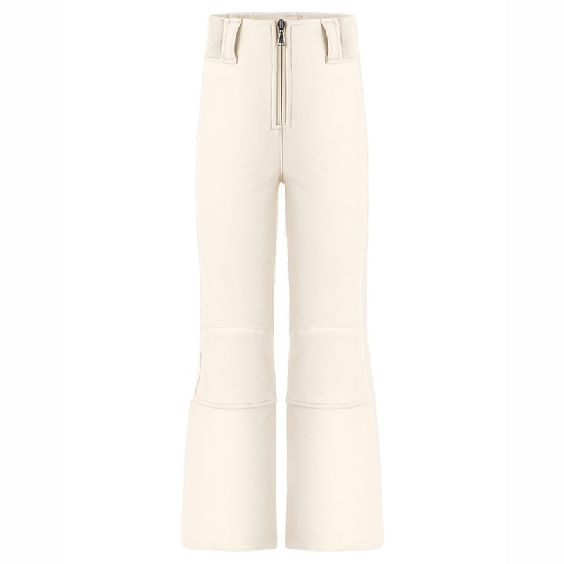 Girls softshell pants natural white