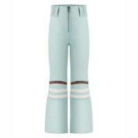 Girls softshell pants print aloe blue