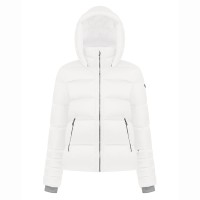 Womens synthetic down ski jacket white