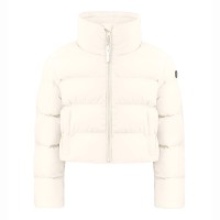 Girls synthetic down ski jacket natural white