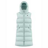 Womens synthetic down vest aloe blue