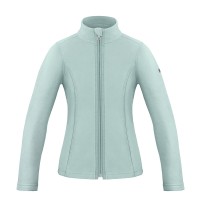 Girls micro fleece jacket aloe blue