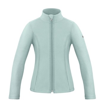 Girls micro fleece jacket aloe blue