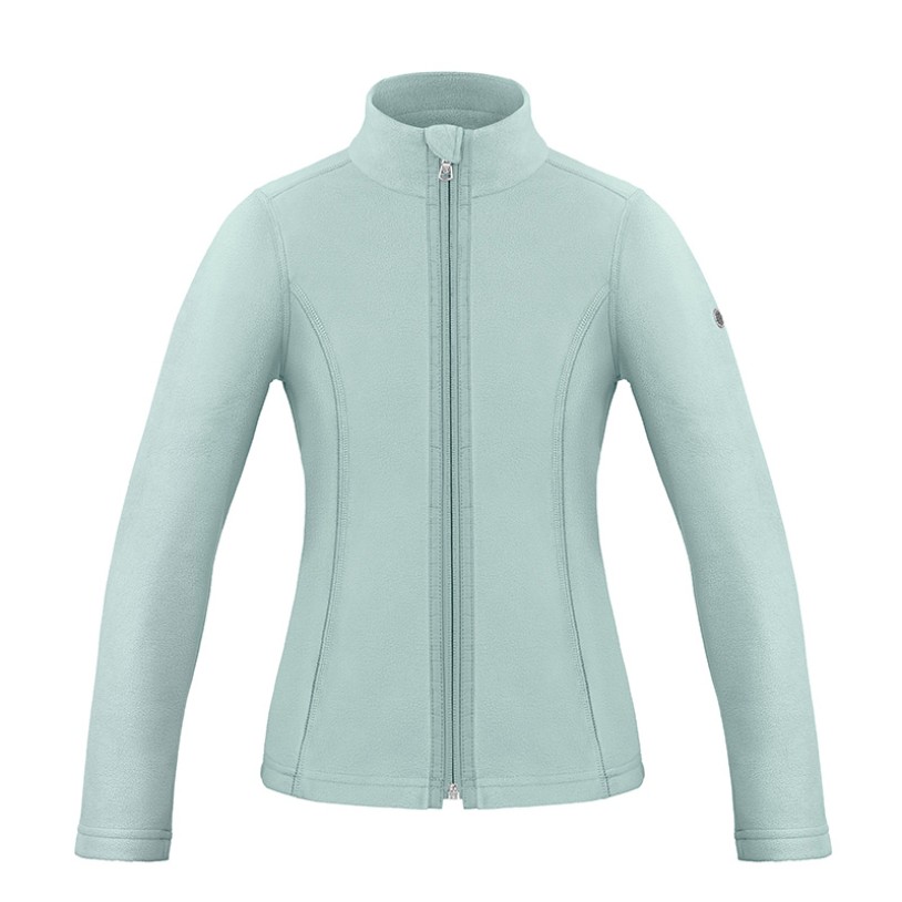 Girls micro fleece jacket aloe blue