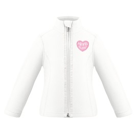 Girls micro fleece jacket white