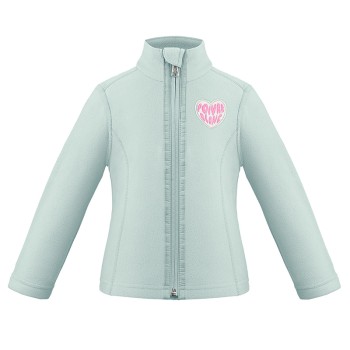 Girls micro fleece jacket aloe blue