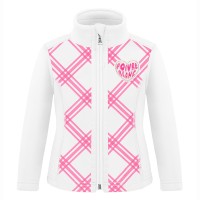 Girls micro fleece jacket cross orchid pink