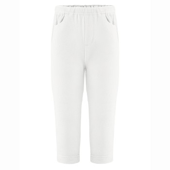 Fleece pants white