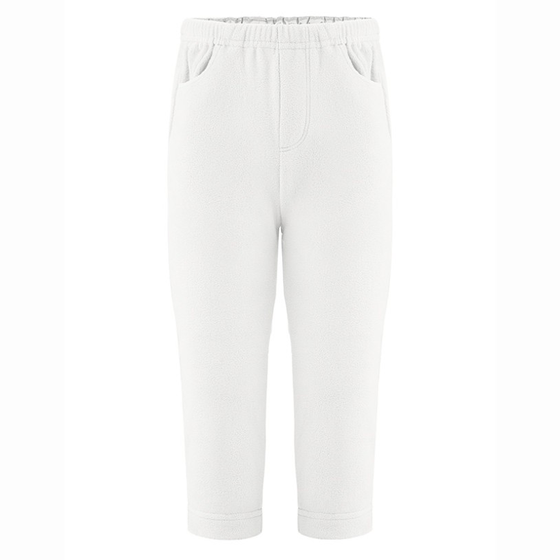 Fleece pants white