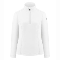 Womens micro fleece sweater white