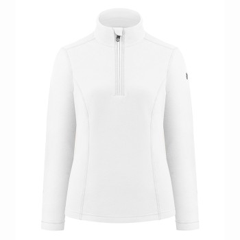 Womens micro fleece sweater white