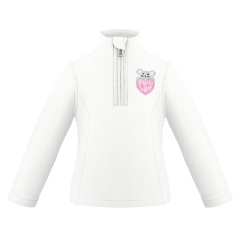 Girls micro fleece jacket white