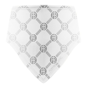 Neck warmer monogram white