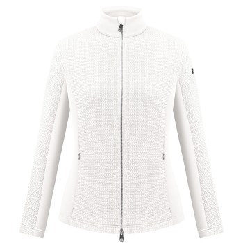 Womens stretch fleece jacket white