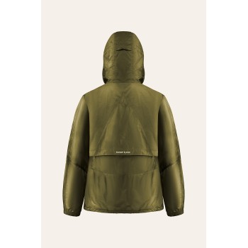 Womens windbreaker iguana green