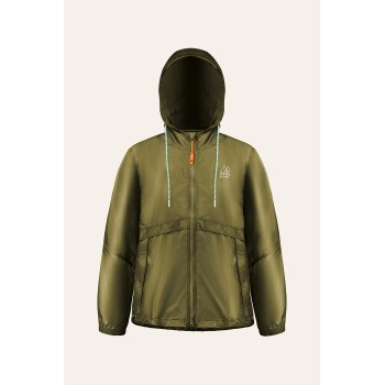 Girls windbreaker iguana green