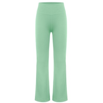 Girls stretch pants almond green