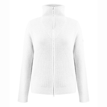 Womens knit jacket white