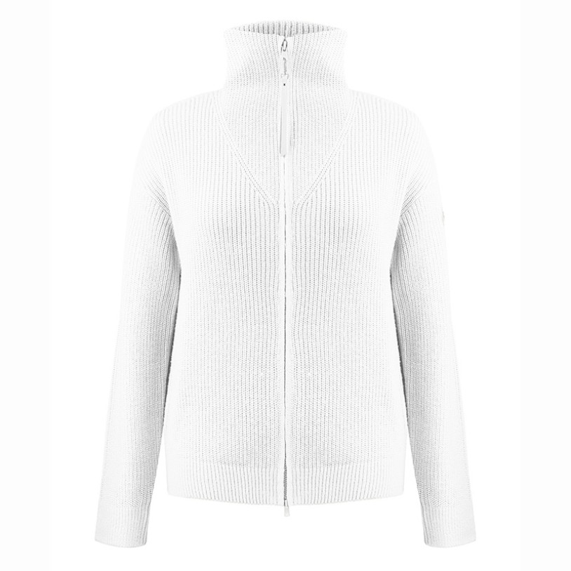 Womens knit jacket white