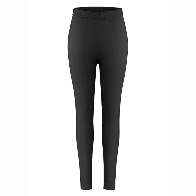 Womens knit leggings black