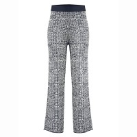 Womens knit pants tweed gothic blue