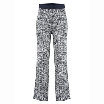 Womens knit pants tweed gothic blue