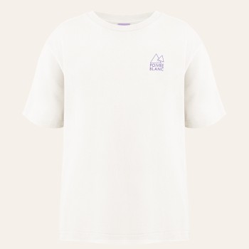 Womens cotton t-shirt beach white