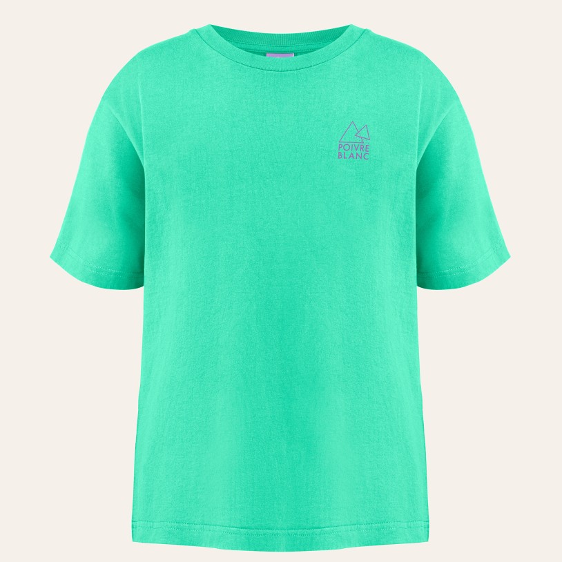 Womens cotton t-shirt beach mint