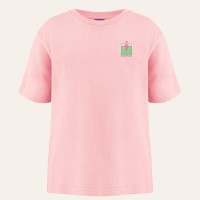 Womens cotton t-shirt tennis flamingo pink