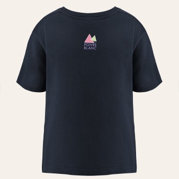 Girls cotton t-shirt skate navy blue