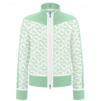 Womens jacket flower green/green