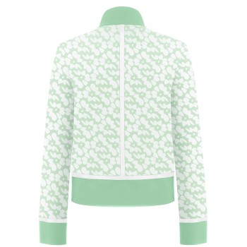 Womens jacket flower green/green