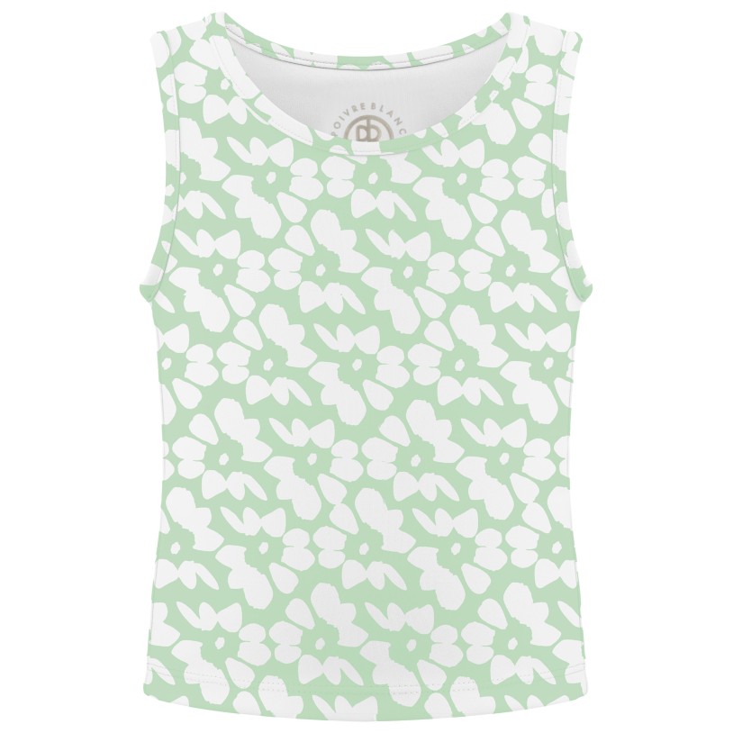 Girls top flower green