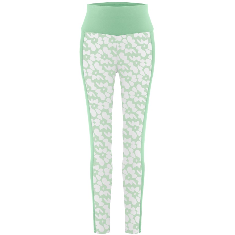 Womens leggings flower green/green