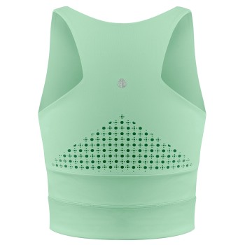 Womens crop top almond green