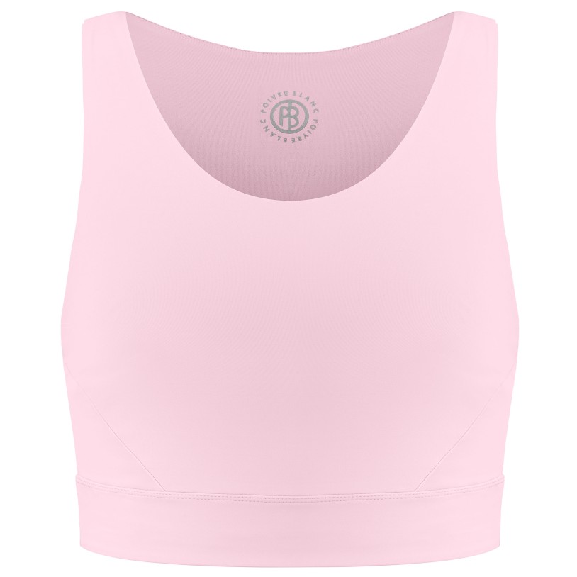 Girls crop top powder pink