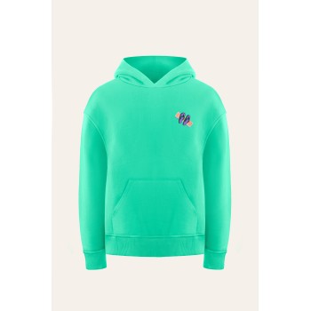 Womens hoodie flip flop mint