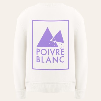 Womens cotton sweatshirt iconic white